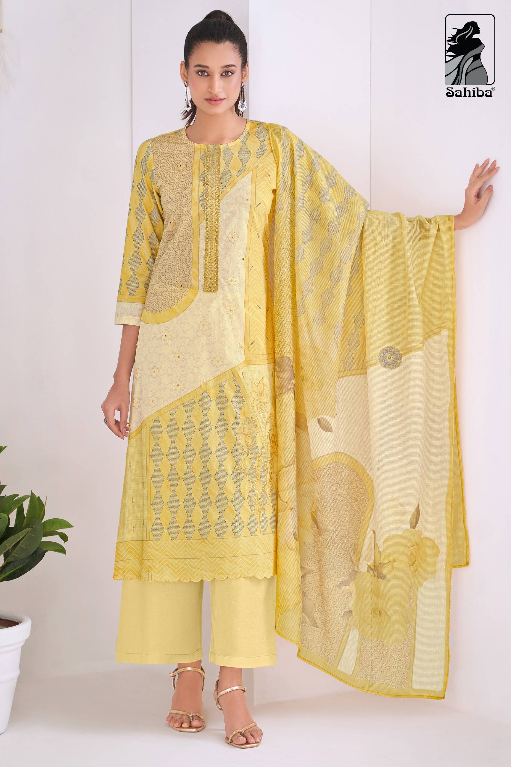 Divisa By Sahiba fabrics Beautiful Festive Suits Colorful Stylish Fancy Casual Wear & Ethnic Wear pure cotton lawn Dresses At Wholesale Price